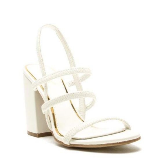 white block heel strappy sandals